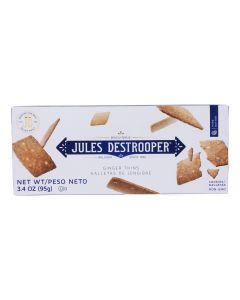 Jules Destrooper - Cookies - Ginger Thins - Case of 12 - 3.35 oz.