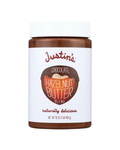 Justin's Nut Butter Hazelnut Butter - Chocolate - Case of 6 - 16 oz.