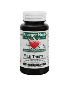 Kroeger Herb Milk Thistle - 90 Vegetarian Capsules