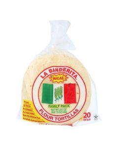 La Banderita Flour Tortillas - Rica's - Case of 12 - 22.5 oz.