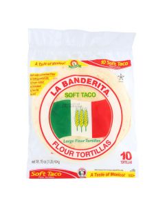 La Banderita Soft taco - Flour - Case of 12 - 16 oz.