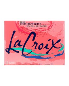 Lacroix Natural Sparkling Water - Cran-Raspberry - Case of 2 - 12 Fl oz.