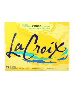 Lacroix Sparkling Water - Lemon - Case of 2 - 12 Fl oz.