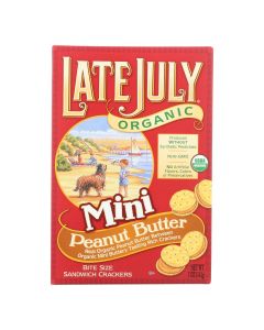 Late July Snacks Organic Mini Crackers - Peanut Butter - 5 oz.