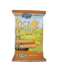 Lundberg Family Farms Rice Chips - Santa Fe Barbecue - Case of 12 - 6 oz.