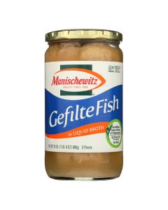 Manischewitz - Gefilte Fish in Liquid Broth - Original - Case of 12 - 24 oz.