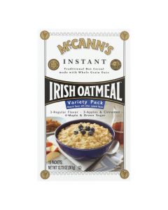 McCann's Irish Oatmeal Instant Irish Oatmeal Variety Pack - Case of 12 - 12.73 oz.