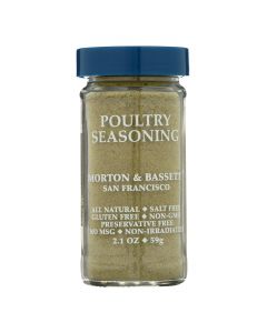 Morton and Bassett - Seasoning - Poultry - Case of 3 - 2.1 oz.