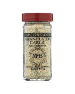 Morton and Bassett Garlic Granulated - Garlic - Case of 3 - 2.6 oz.
