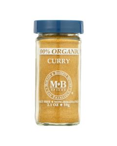 Morton and Bassett Organic Curry - Curry - Case of 3 - 2.1 oz.