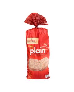 Mother's Plain Rice Cakes - Rice - Case of 12 - 4.5 oz.