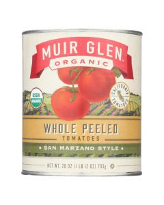 Muir Glen Peeled Whole Plum Tomatoes - Tomatoes - Case of 12 - 28 oz.