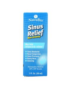 NatraBio Sinus Relief Non-Drowsy - 1 fl oz