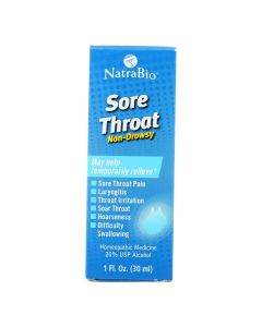 NatraBio Sore Throat - 1 fl oz