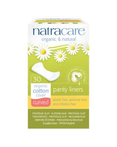 Natracare Natural Curved Panty Liners - 30 Pack