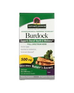 Nature's Answer - Burdock Root - 90 Vegetarian Capsules