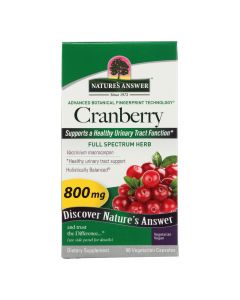 Nature's Answer - Cranberry Fruit - 90 Vegetarian Capsules