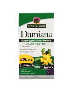 Nature's Answer - Damiana Leaf - 90 Vegetarian Capsules