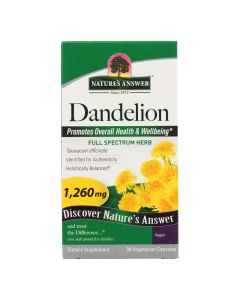 Nature's Answer - Dandelion Root - 90 Vegetarian Capsules
