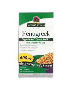 Nature's Answer - Fenugreek Seed - 90 Vegetarian Capsules