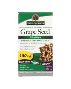 Nature's Answer - Grape Seed Extract - 60 Vegetarian Capsules