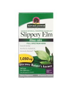 Nature's Answer - Slippery Elm Bark - 90 Vegetarian Capsules