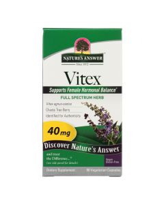 Nature's Answer - Vitex Agnus-Castus Chastetree Berry - 90 Vegetarian Capsules