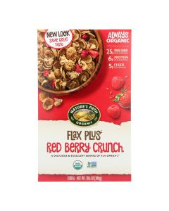Nature's Path Organic Flax Plus Cereal - Red Berry Crunch - Case of 12 - 10.6 oz.