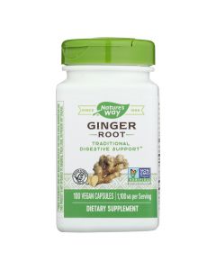 Nature's Way - Ginger Root - 100 Capsules