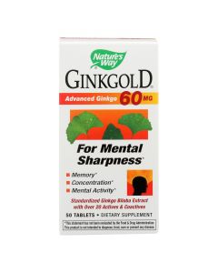 Nature's Way - Ginkgold 60 Mg - 50 Tablets
