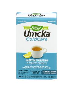 Nature's Way - Umcka ColdCare Soothing Hot Drink Lemon - 10 Packets