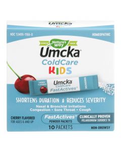 Nature's Way - Umcka FastActives Children's Cherry ColdCare - 1 Each - 10 PK