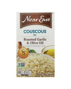 Near East Couscous Roasted - Olive Oil and Garlic - Case of 12 - 5.8 oz.