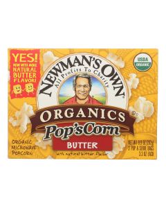 Newman's Own Organics Butter - Popcorn - Case of 12 - 3.3 oz.