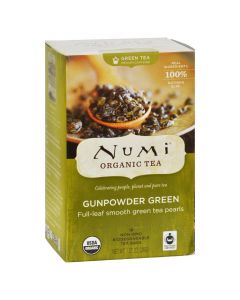 Numi Gunpowder Green Tea - 18 Tea Bags - Case of 6