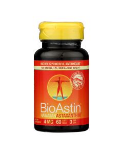 Nutrex Hawaii BioAstin Natural Astaxanthin - 4 mg - 60 Gelatin Capsules