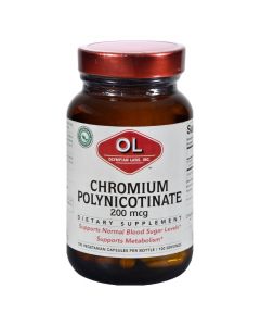 Olympian Labs Chromium Polynicotinate - 200 mg - 100 Vegetarian Capsules