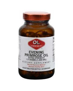 Olympian Labs Evening Primrose Oil - Extra Strength - 1300 mg - 60 Softgels