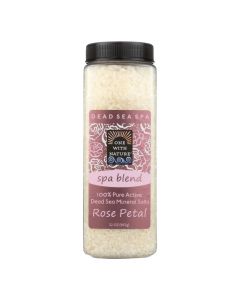 One With Nature Bath Salts - Dead Sea Mineral - Rose Petal - 32 oz