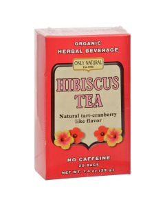 Only Natural Organic Hibiscus Tea - 20 Bags