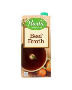 Pacific Natural Foods Broth - Beef - Case of 12 - 32 Fl oz.