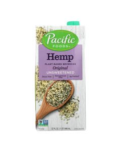 Pacific Natural Foods Hemp Original - Unsweetened - Case of 12 - 32 Fl oz.