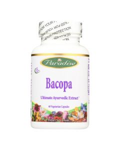 Paradise Herbs Bacopa - 60 Vegetarian Capsules