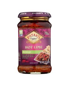 Pataks Relish - Hot Lime - Hot - 10 oz - case of 6