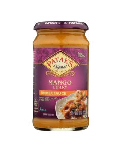 Pataks Simmer Sauce - Mango Curry - Mild - 15 oz - case of 6