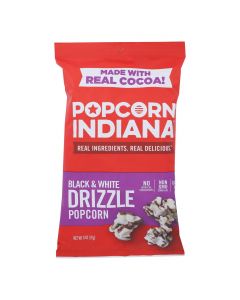 Popcorn Indiana Drizzled Kettlecorn - Black & White - Case of 12 - 6 oz