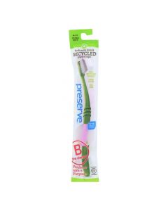 Preserve Adult Toothbrush in a Lightweight Pouch Ultra Soft- 6 Pack - Assorted Colors