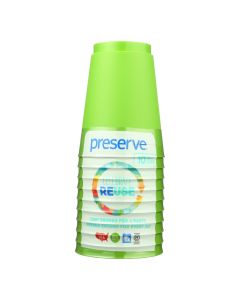 Preserve On the Go Cups - Apple Green - Case of 12 - 10 Packs - 16 oz 