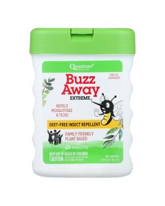 Quantum Buzz Away Extreme Repellent Pop-Up Towelette Dispenser - 25 Towelettes