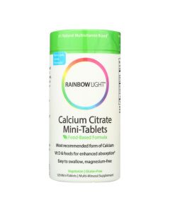 Rainbow Light 100% Calcium Citrate Mini-Tabs - 120 Mini-Tabs